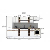 Bucatarie MARINA NEW 330 B Stejar Sonoma